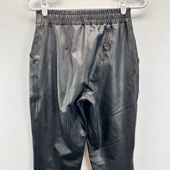 Spanx Leather-Like Joggers Faux Leather Jogger Black Small - Picture 6 of 14